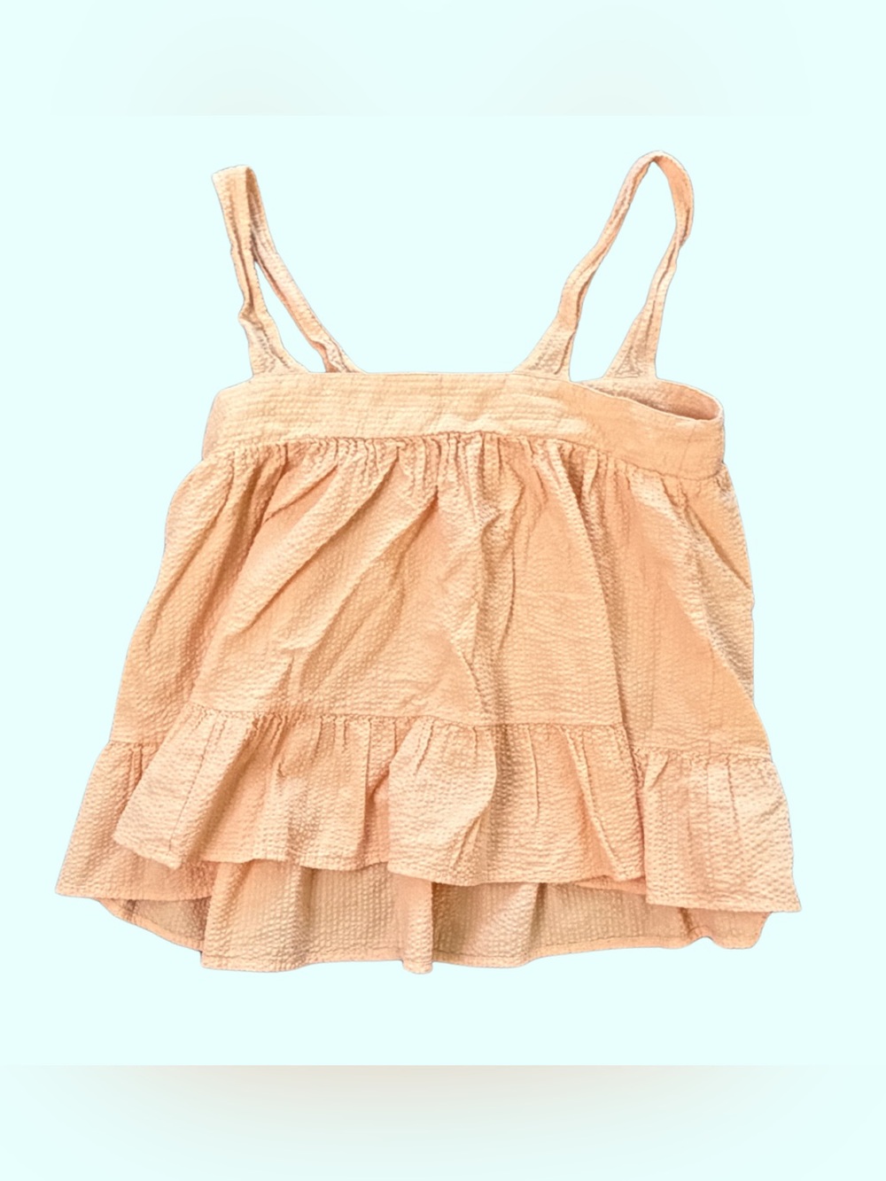 ASOS Peach Ruffle Tiered Camisole